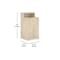 Flash Furniture Dell Receptacle Enclosure for 32 Gallon Trash Cans w/8-in Drop Hole and Upper Tray Shelf in Oak GC-M-196-OAK-GG - alternate 3